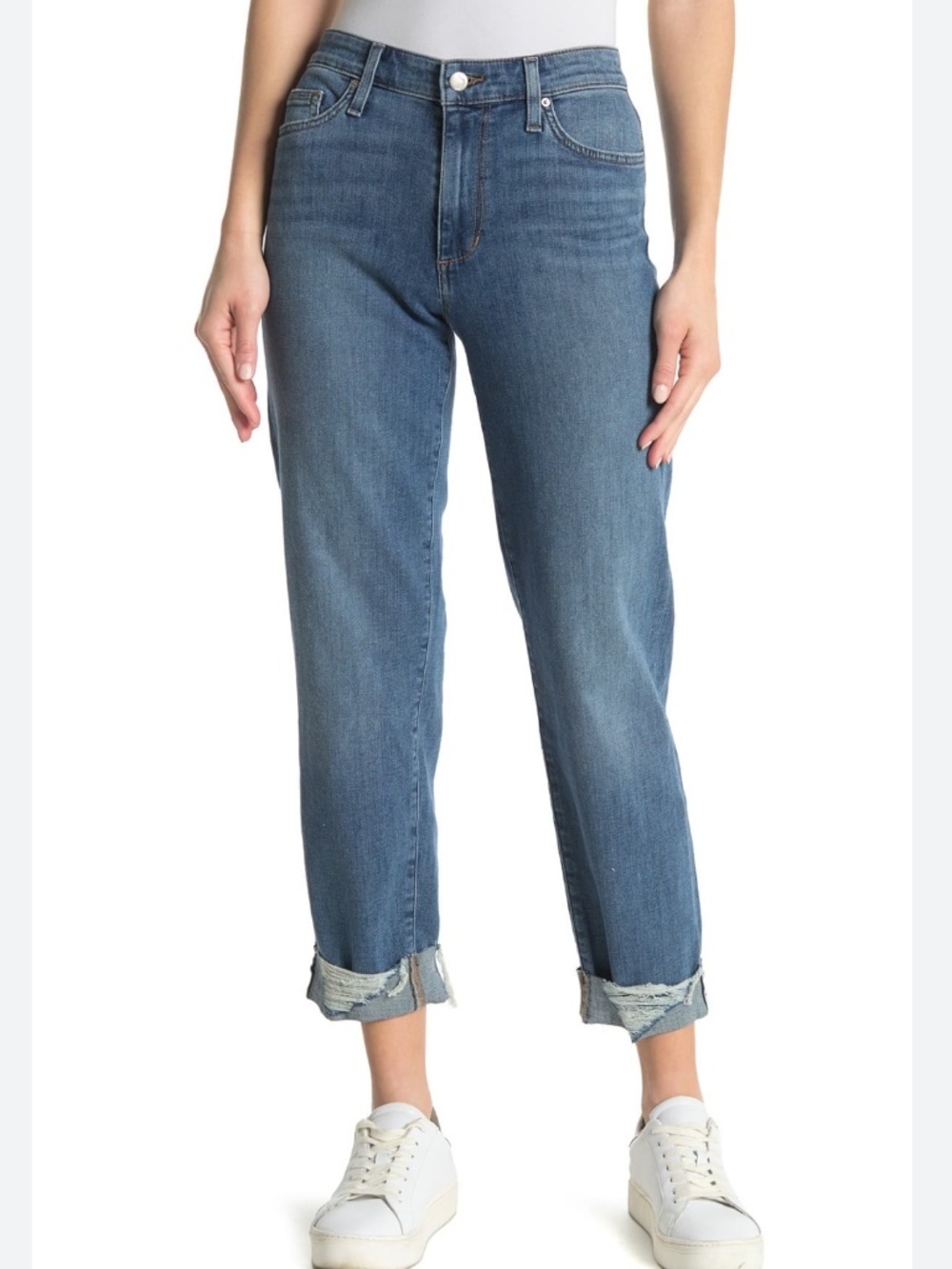 Joe's Jeans Niki Boyfriend Jeans In Paramount Distressed  Cuffs 28